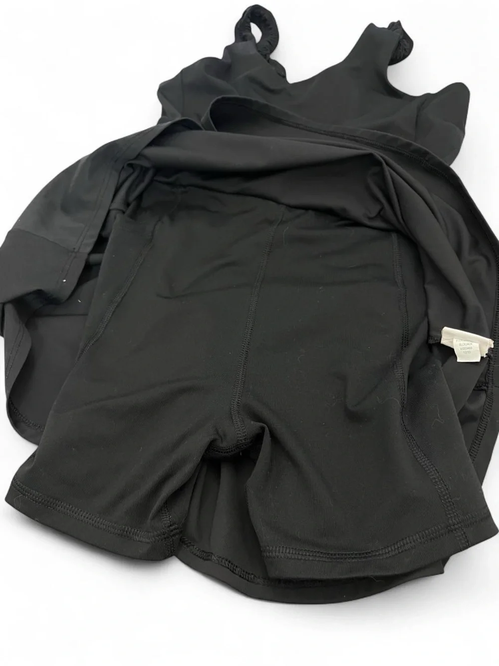 Old Navy Active Girls XL 14-16 Black Tennis Dress Built-In Shorts